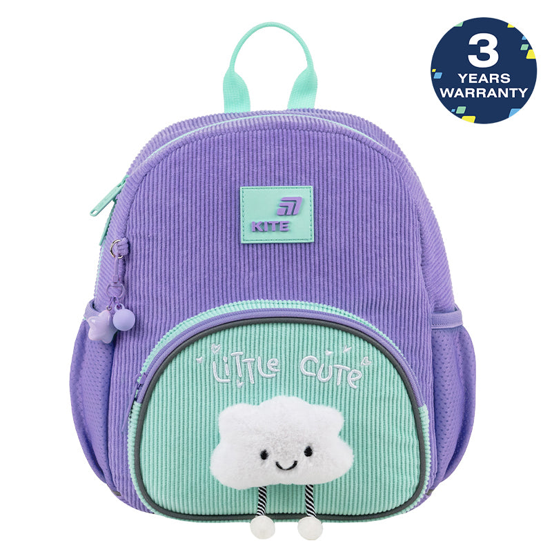 Batoh predškolský Kite Kids Little Cute pre dievča s plyšovým obláčikom a príveskom