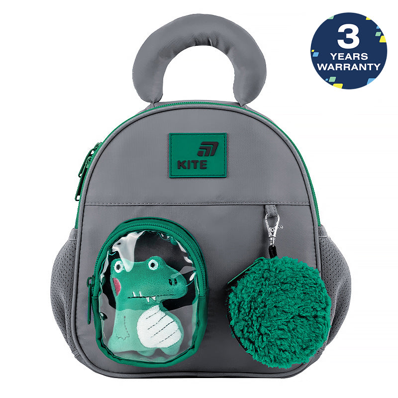 Batoh predškolský Kite Croco Boo s hračkou a peňaženkou pre chlapca do 2–5 rokov
