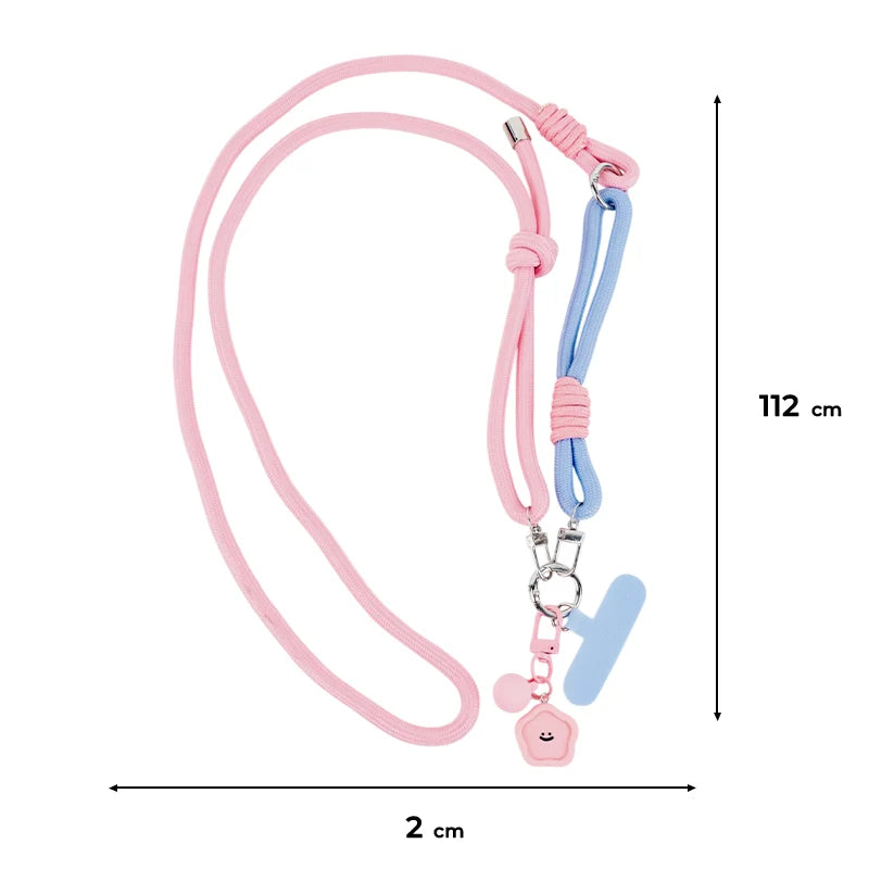 Pasek do telefonu Kite z oznaczeniem wymiarów 112 cm długości i 2 cm szerokości