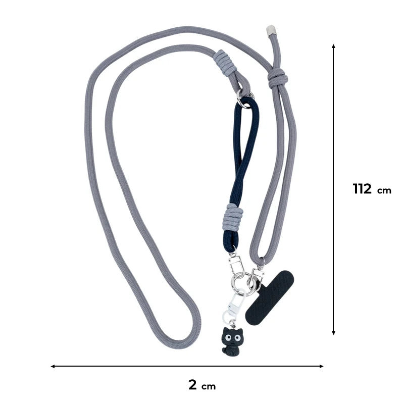 Grafika z wymiarami paska Kite wskazująca długość 112 cm i szerokość 2 cm