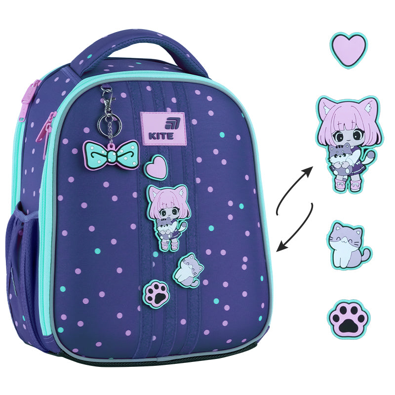Aktovka školská ortopedická pre dievčatá do 1. triedy Kite Be Friends