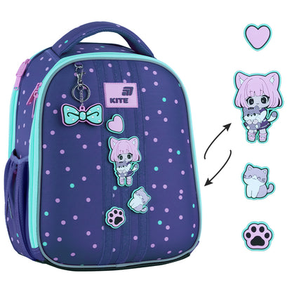 Aktovka školská ortopedická pre dievčatá do 1. triedy Kite Be Friends