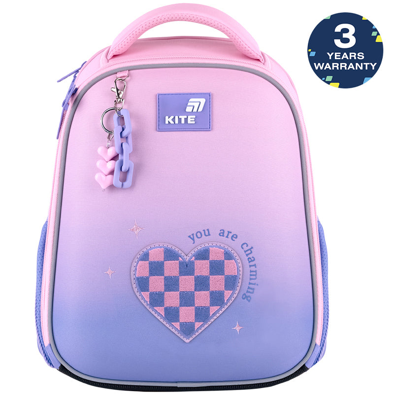 Školská aktovka ortopedická pre dievča do 1 triedy Kite Charming