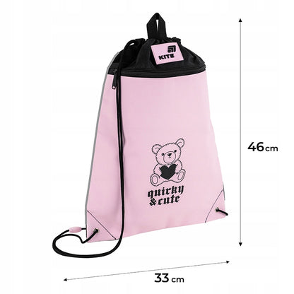 Wymiary 46x33 cm worka Kite na buty i strój — infografika.