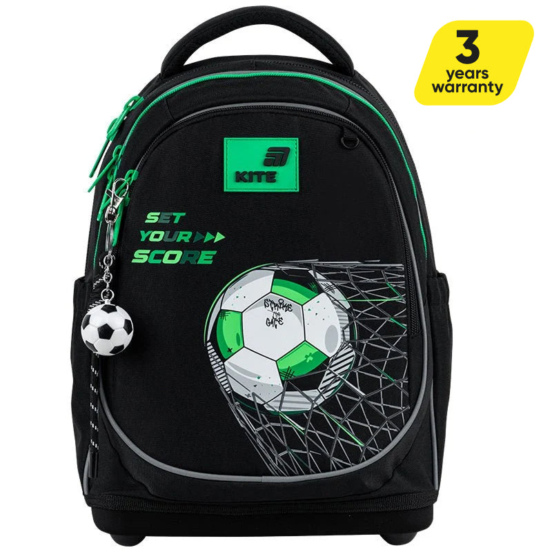 Batoh školský ortopedický pre chlapcov s motívom futbalovej lopty Kite Football