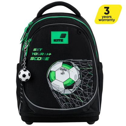 Batoh školský ortopedický pre chlapcov s motívom futbalovej lopty Kite Football