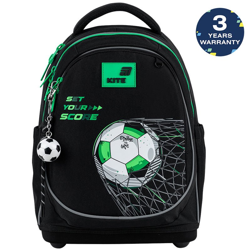 Batoh školský ortopedický pre chlapcov s motívom futbalovej lopty Kite Football