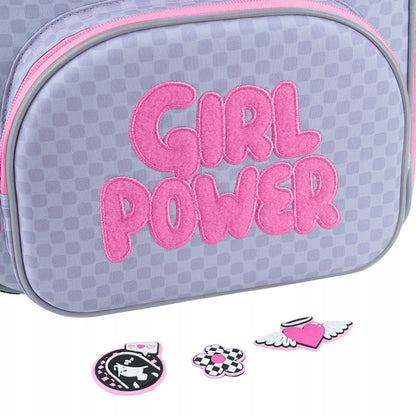 Tornister szkolny ortopedyczny Kite – detal haftu Girl’s Power