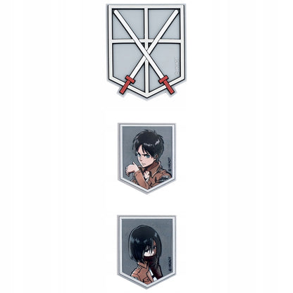 zestaw naszywek Attack on Titan Kite na rzep Velcro