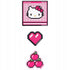 zestaw naszywek Hello Kitty Kite na rzep Velcro