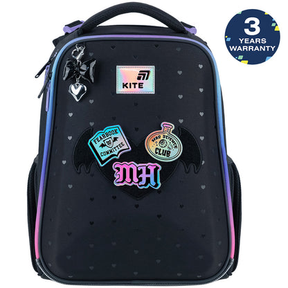 Ortopedická školská taška pre dievčatá 1. – 4. ročník so záplatami Monster High Kite