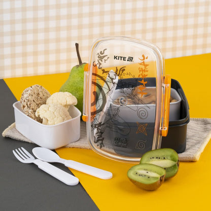Lunchbox Śniadaniówka ze Sztućcami 750ml Naruto Kite