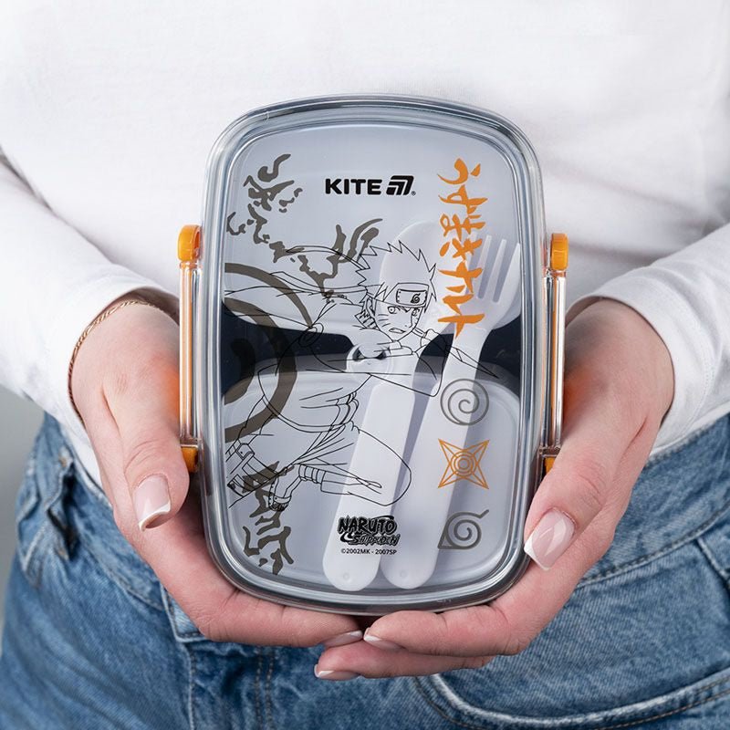 Lunchbox Śniadaniówka ze Sztućcami 750ml Naruto Kite