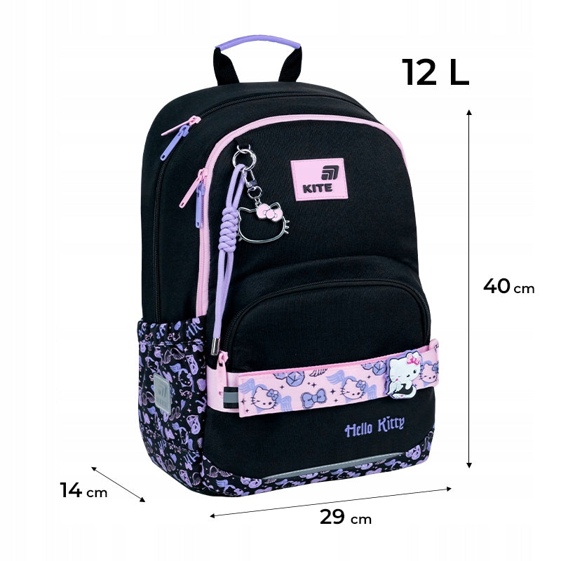 Wymiary plecaka szkolnego Hello Kitty Kite