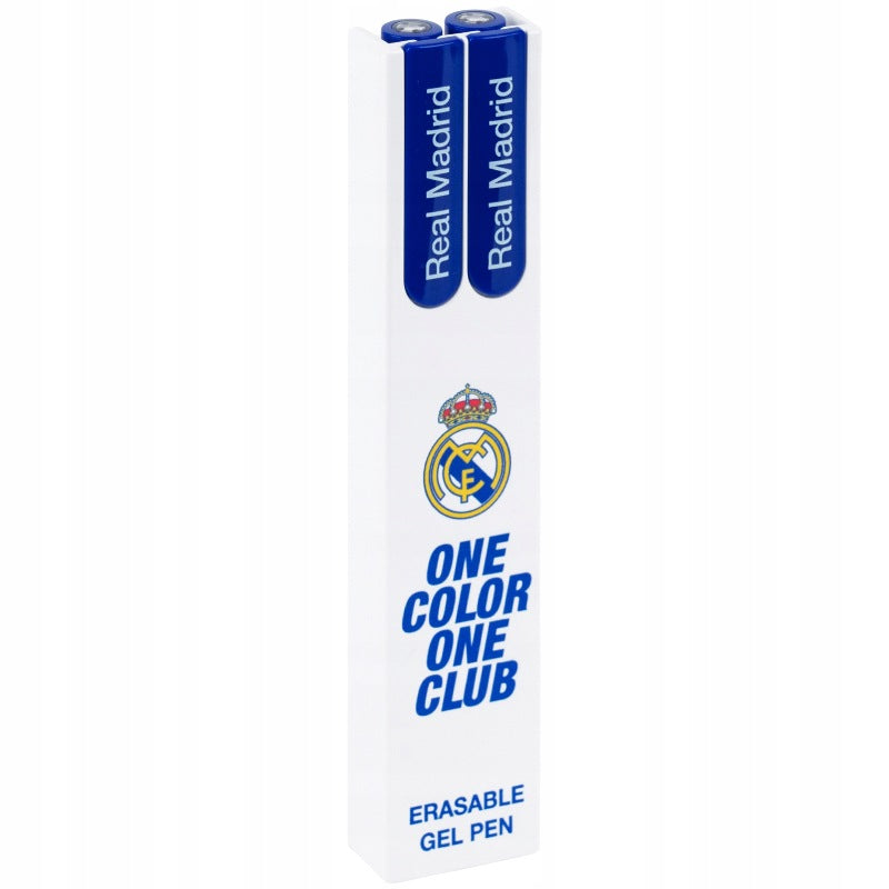 Zestaw dwóch długopisów zmazywalnych Kite Real Madrid w etui.