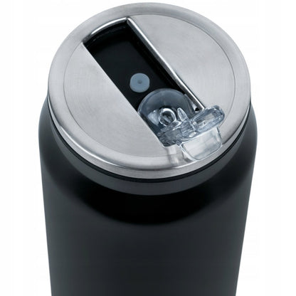 Kubek termiczny RL26-1264 ze słomką i logo klubu Real Madrid.