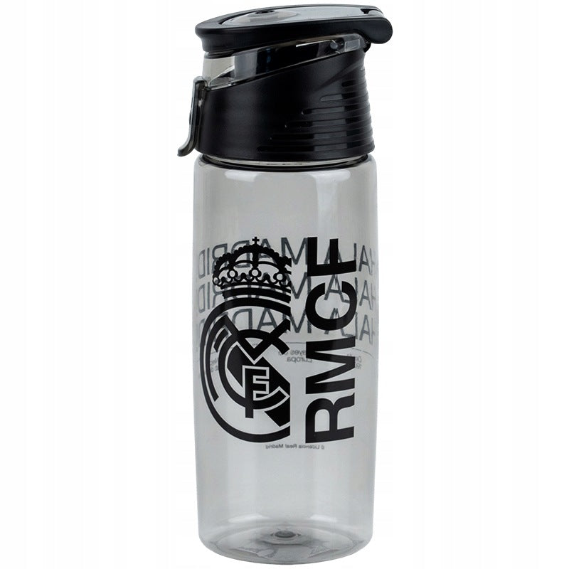Tritanowa butelka sportowa RL26-401 z logo klubu Real Madrid.
