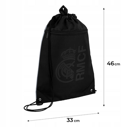 Lekki mini-plecak na sznurkach Kite Real Madrid o wymiarach 46x33 cm.