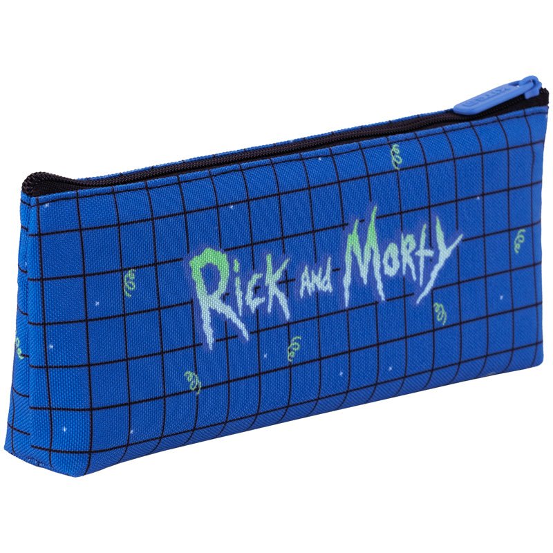 Piórnik saszetka szkolny niebieski Rick and Morty