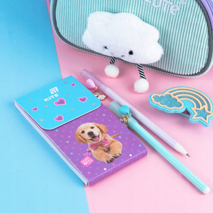 Różowy notatnik magnetyczny Kite z pieskiem z serii Studio Pets.