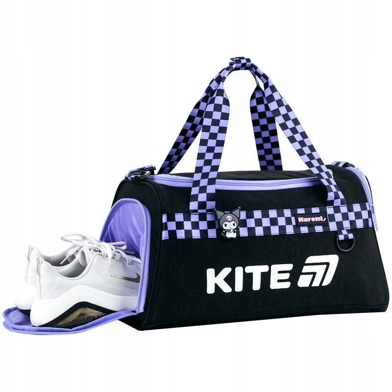 Torba czarna sportowa Kuromi Kite lekka torba szkolna