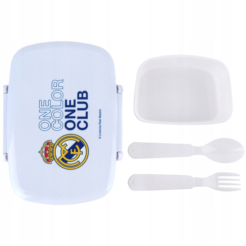 Lunchbox s príborom Kite Real Madrid pre chlapcov, 750 ml