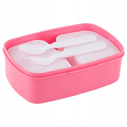 Lunchbox Śniadaniówka ze Sztućcami 750ml różowa Molang Kite
