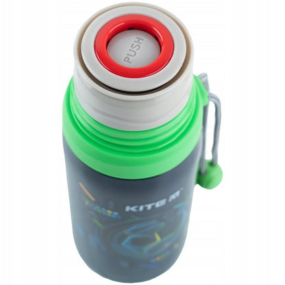 Termos dla chłopców z kubkiem metalowy Football 350 ml Kite