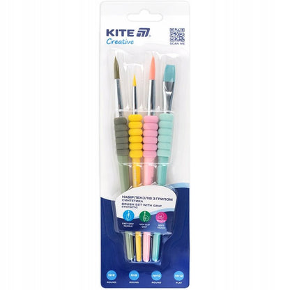 Zestaw 4 pędzli do malowania Kite K-334-2