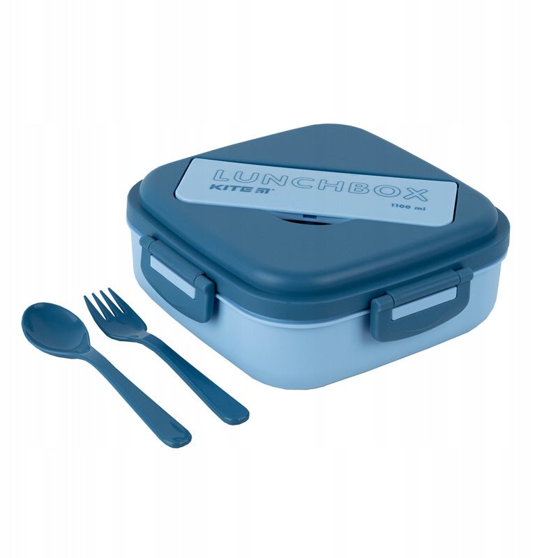 Lunchbox ze sztuccami na 3 komory 