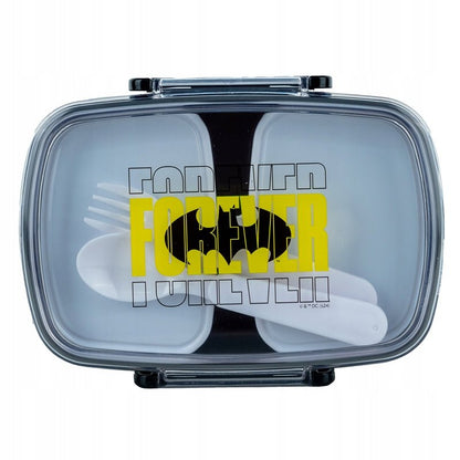 Lunchbox do szkoły ze sztućcami 2 komory 750 ml DC Batman