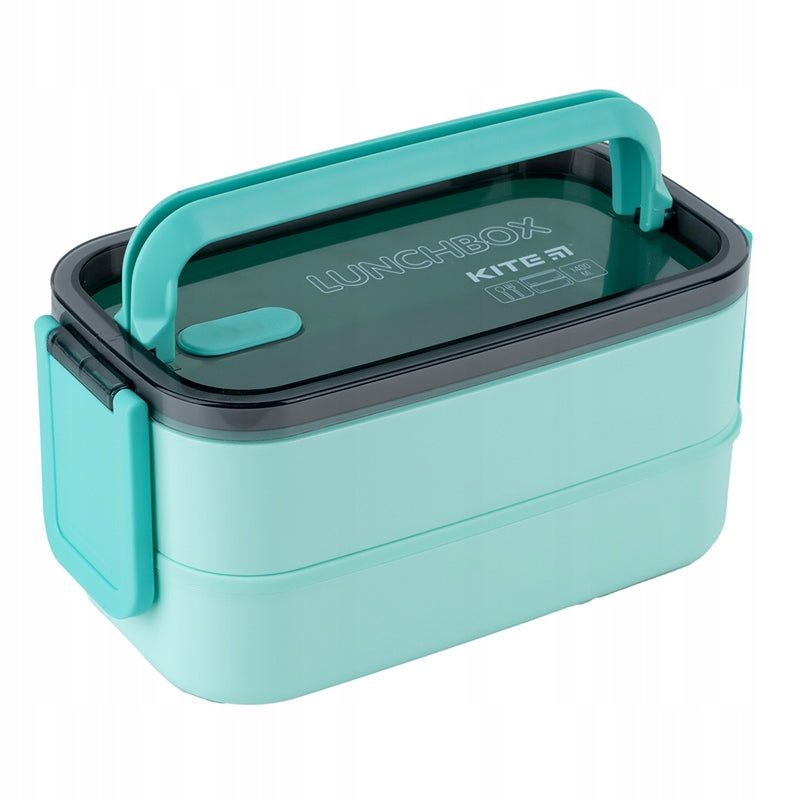 Zamknięty lunchbox Kite K23-183-2 z uchwytem, szczelny pojemnik na śniadanie do szkoły