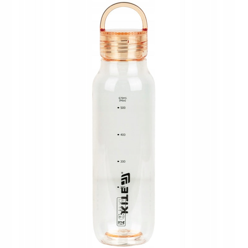 Pomarańczowa butelka przezroczysta na wodę tritan 670ml do szkoły Kite