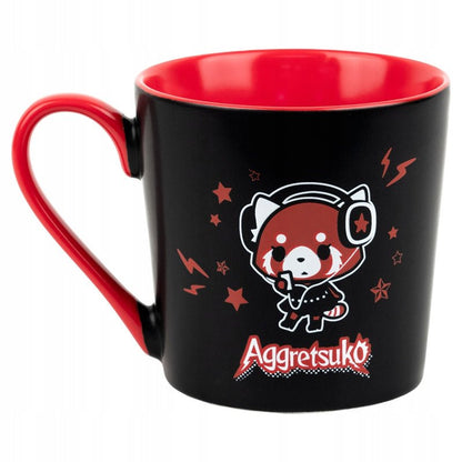 Kubek ceramiczny Aggretsuko 400 ml czarny