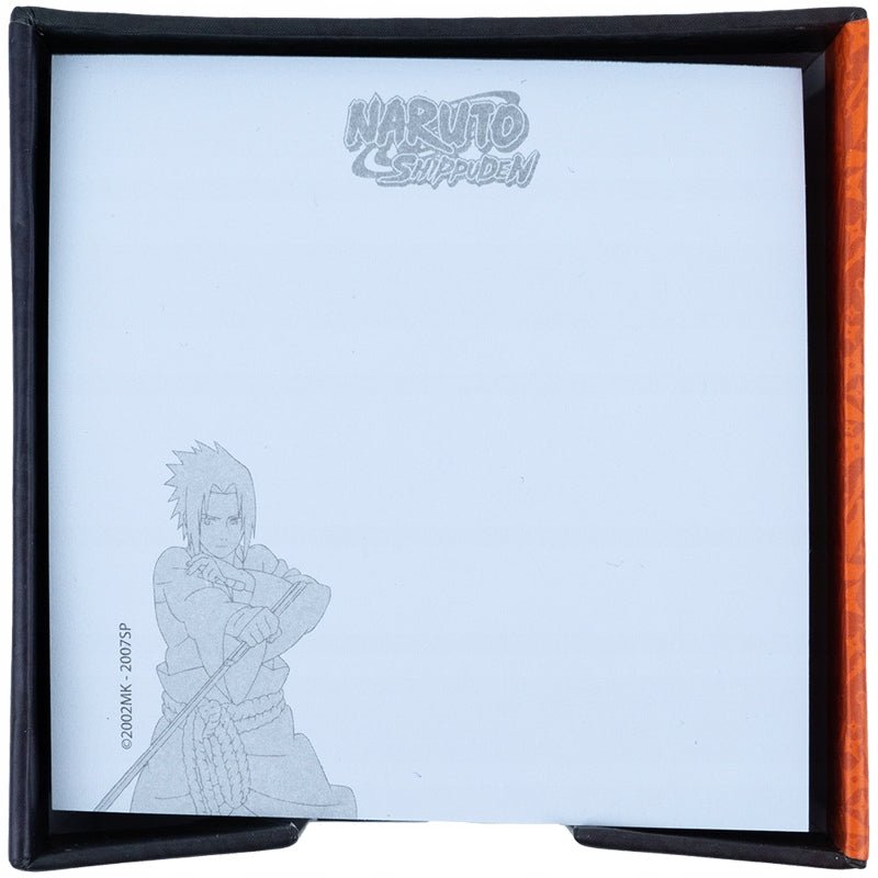Notes kostka nieklejona w pojemnik karteczki białe Naruto