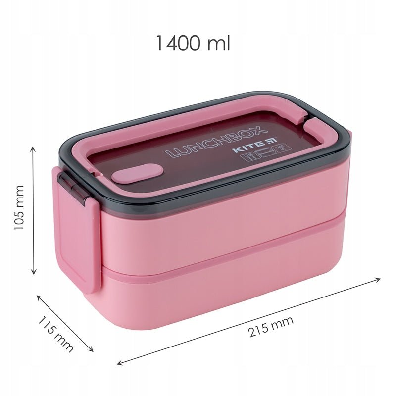 Lunchbox Kite K23-183-3 z wymiarami 1400 ml, pojemnik na śniadanie dla dzieci
