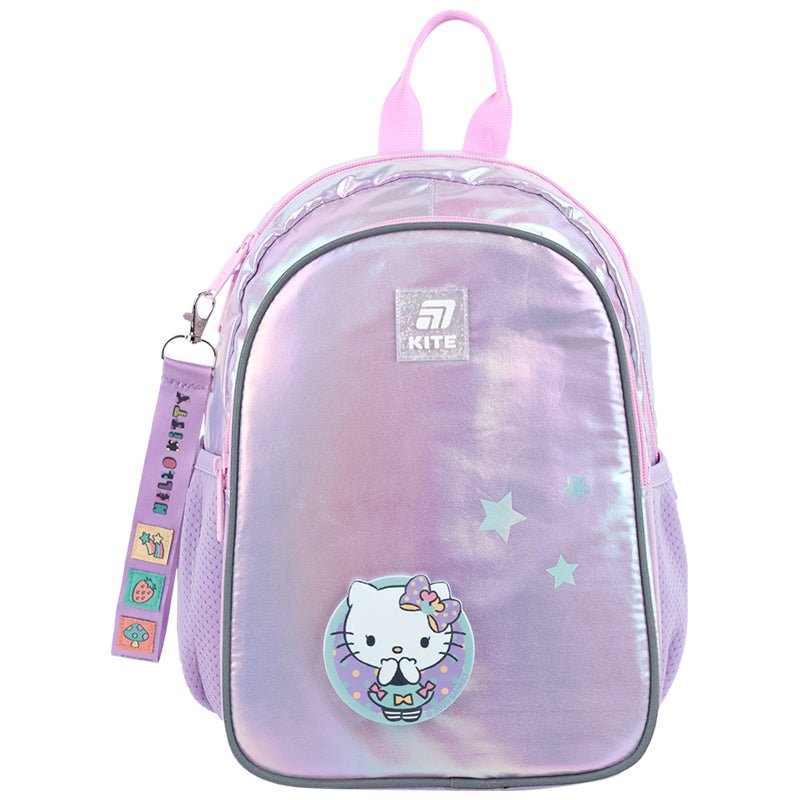 Zestaw naszywek na rzep z brelokiem dla dziewczynek Hello Kitty