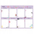 Planer tygodniowy dla dzieci na ścianie, tablica do organizacji nauki Kite K22-473-2 Purple mood