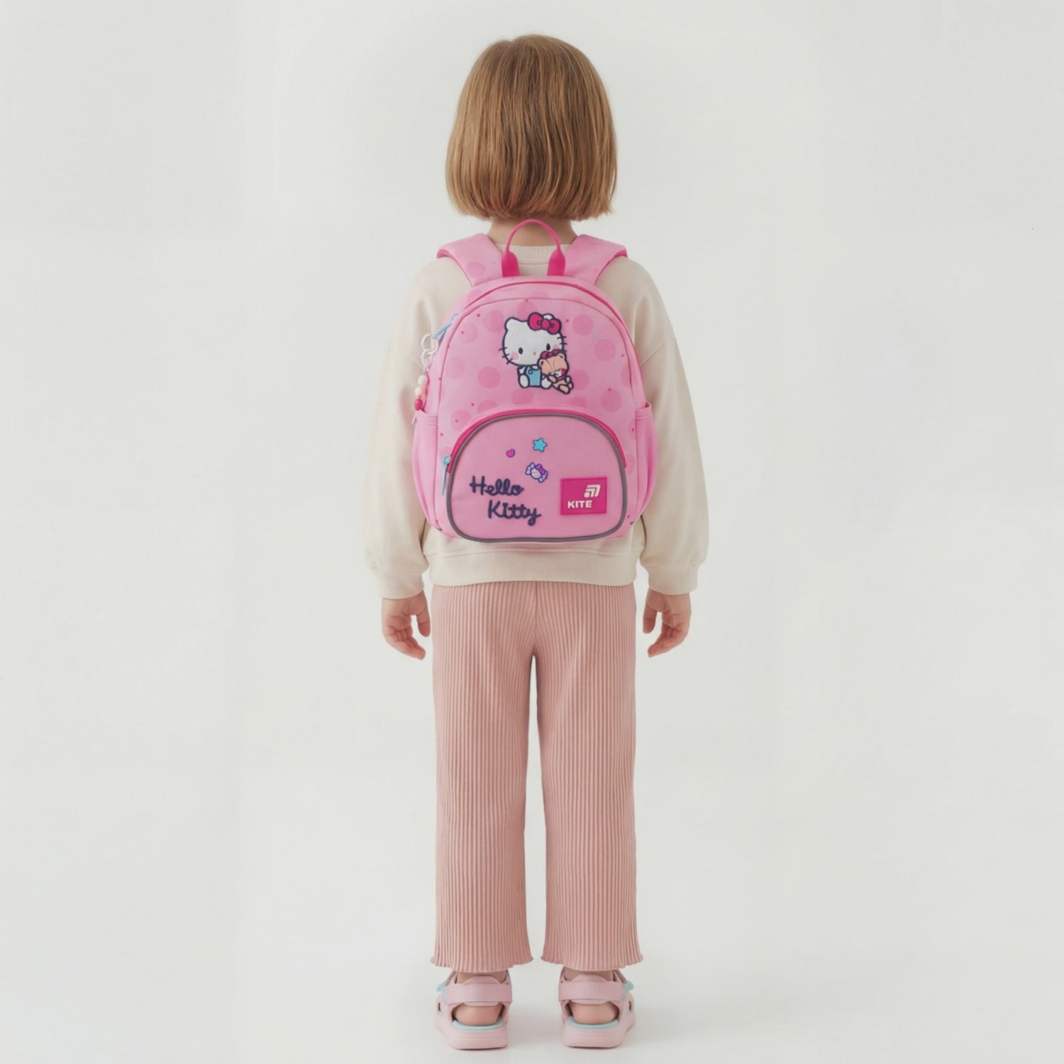 Batoh do škôlky Kite Hello Kitty pre dievča ružový s príveskom