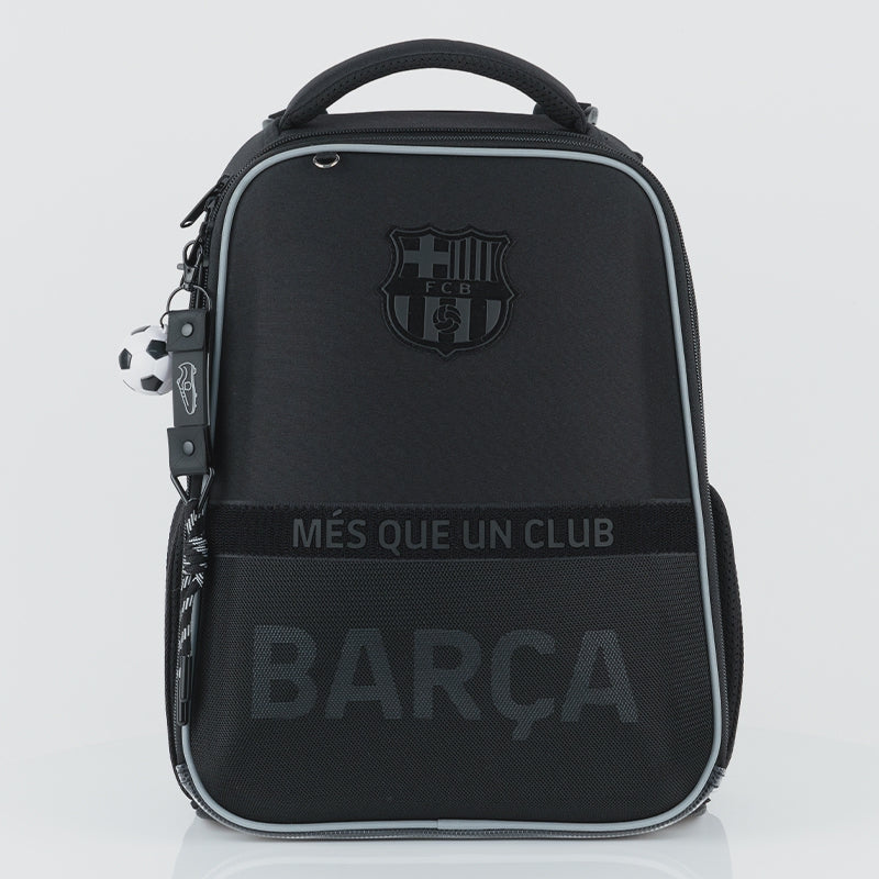 Ortopedický školský batoh FC Barcelona Kite pre chlapcov, čierny