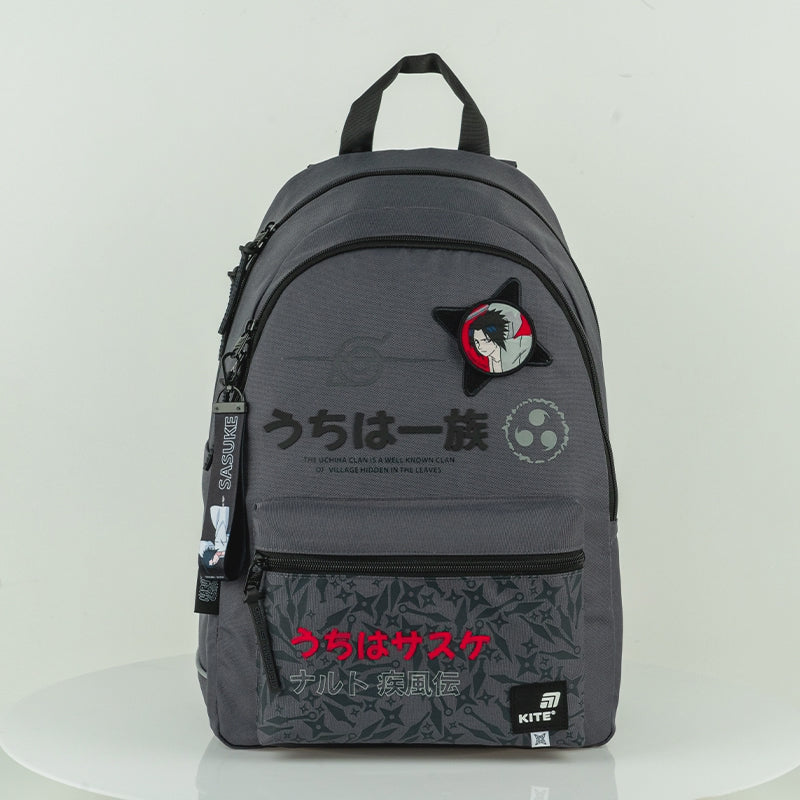 Batoh školský mládežnícky Kite Naruto sivý 