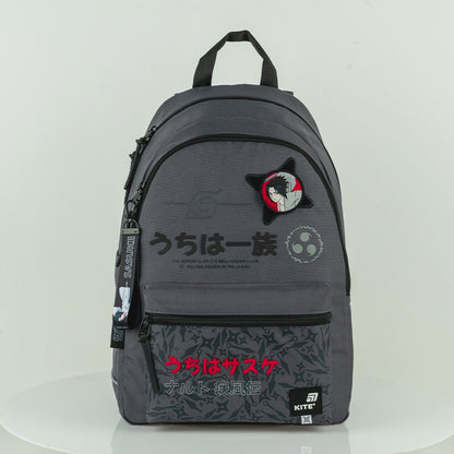Batoh školský mládežnícky Kite Naruto sivý 