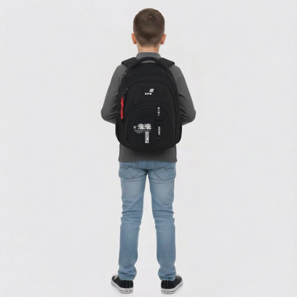 Batoh školský Kite Anime Boy ortopedický pre chlapcov čierny viackomorový