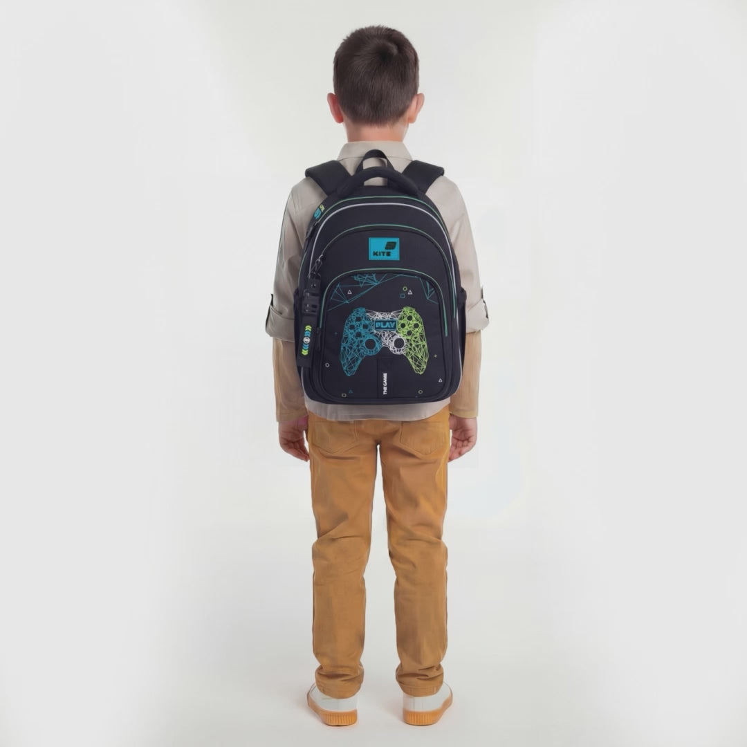 Batoh školský ortopedický Kite pre chlapca 9-12 rokov ergonomický čierny