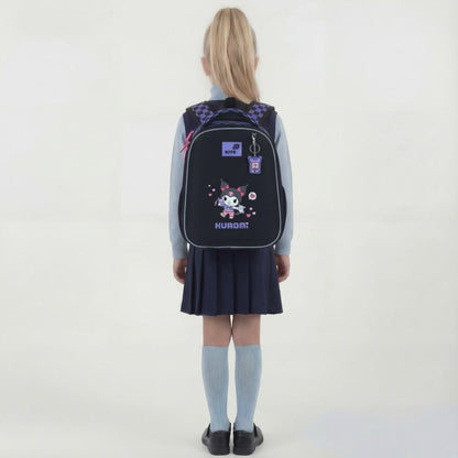 Aktovka školská dievčenská do 1. triedy ortopedická čierna Kuromi Kite