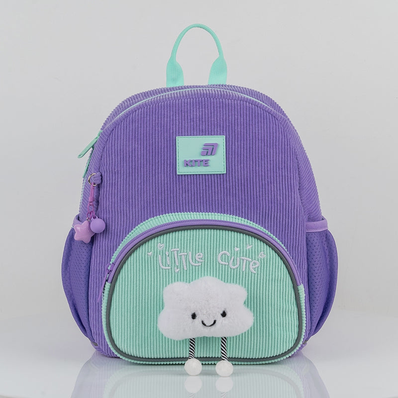 Batoh predškolský Kite Kids Little Cute pre dievča s plyšovým obláčikom a príveskom