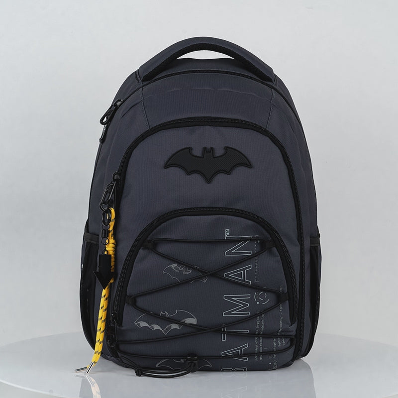 Batoh školský Kite DC Batman ortopedický sivý pre chlapcov svietiaci