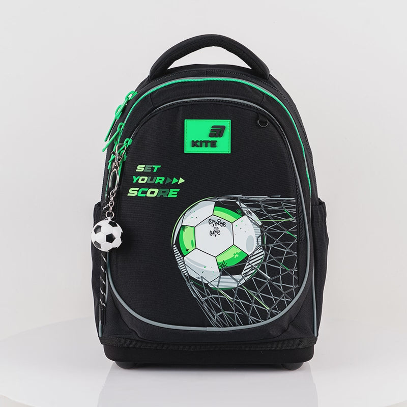Batoh školský ortopedický pre chlapcov s motívom futbalovej lopty Kite Football