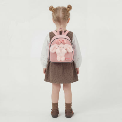 Batoh predškolský Kite Pink Bunny pre dievča ružový velúrový